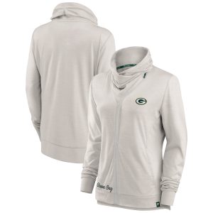 Green Bay Packers Women’s Break It Loose Cowl Neck Full-Zip Sweatshirt