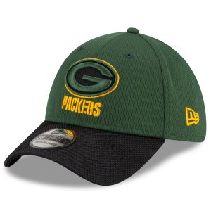 Green Bay Packers New Era 2021 NFL Sideline Road 39THIRTY Flex Hat