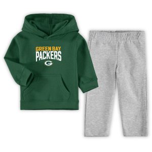 Green Bay Packers Toddler Fan Flare Pullover Hoodie and Sweatpants Set