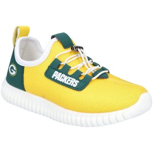 Green Bay Packers Youth Low Top Light-Up Shoes