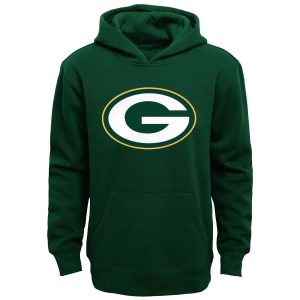 Green Bay Packers Youth Primary Logo Fleece Hoodie Sweatshirt